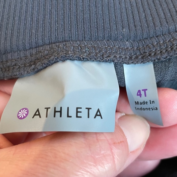 Athleta Navy Stretch Travel Chic Pants Womens 4 Tall Normcore Pockets Lounge - Picture 7 of 14